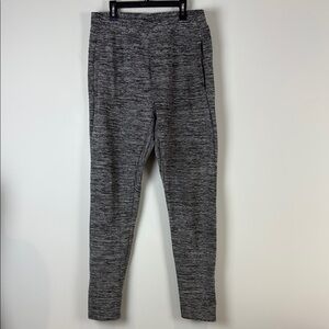 Frank & Oak Gray Men's Knit Joggers with Tapered Leg Heathered Grey Size Large